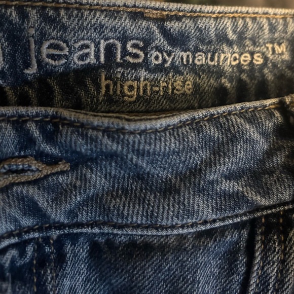 Maurices Denim - Maurices High-Rise Jeans - Dark Blue Denim